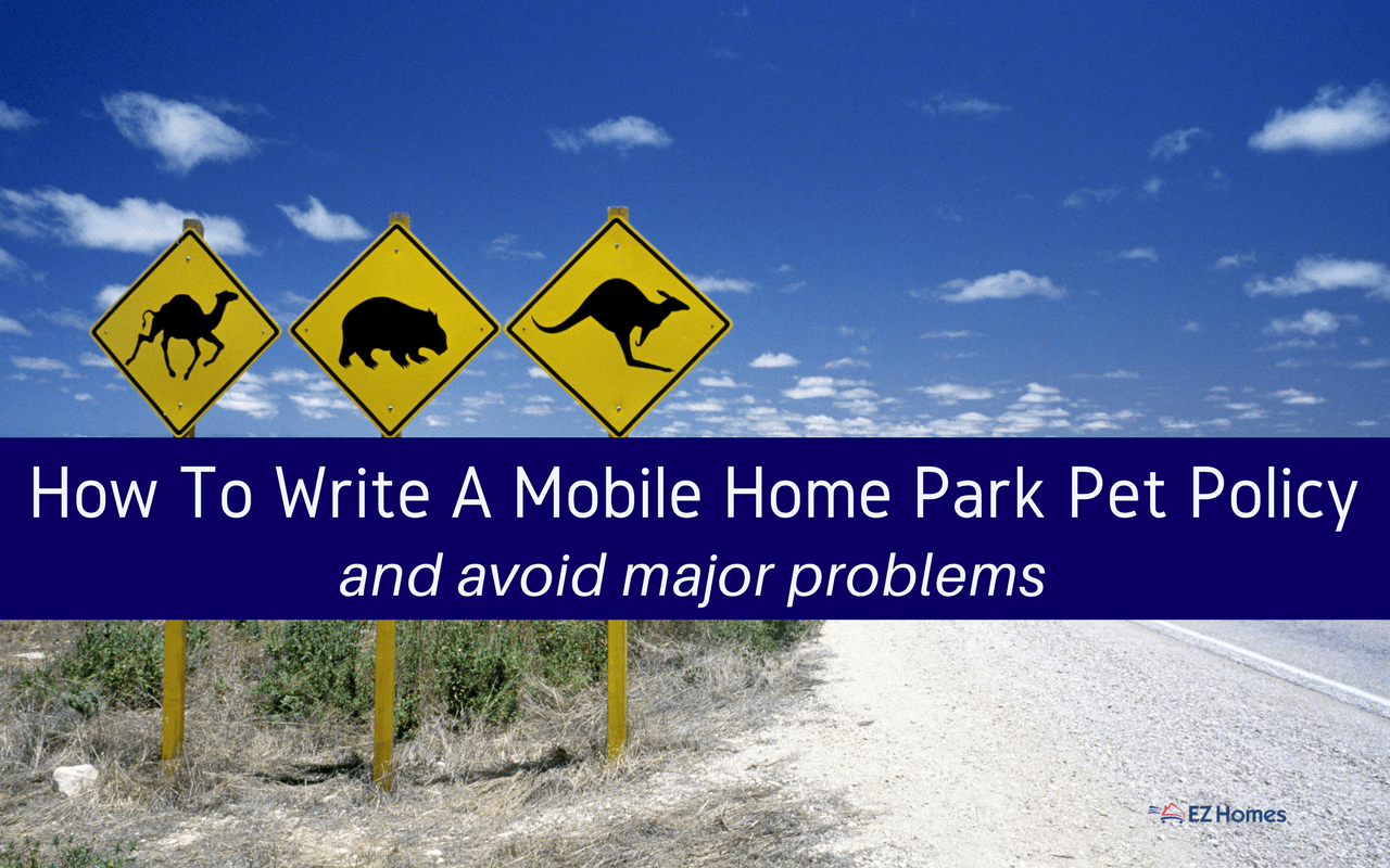 Featured image for "How To Write A Mobile Home Park Pet Policy & Avoid Major Problems" blog post