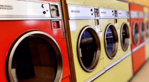 dryers at a laundromat