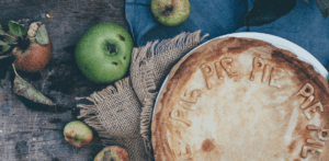 Apples all around an apple pie
