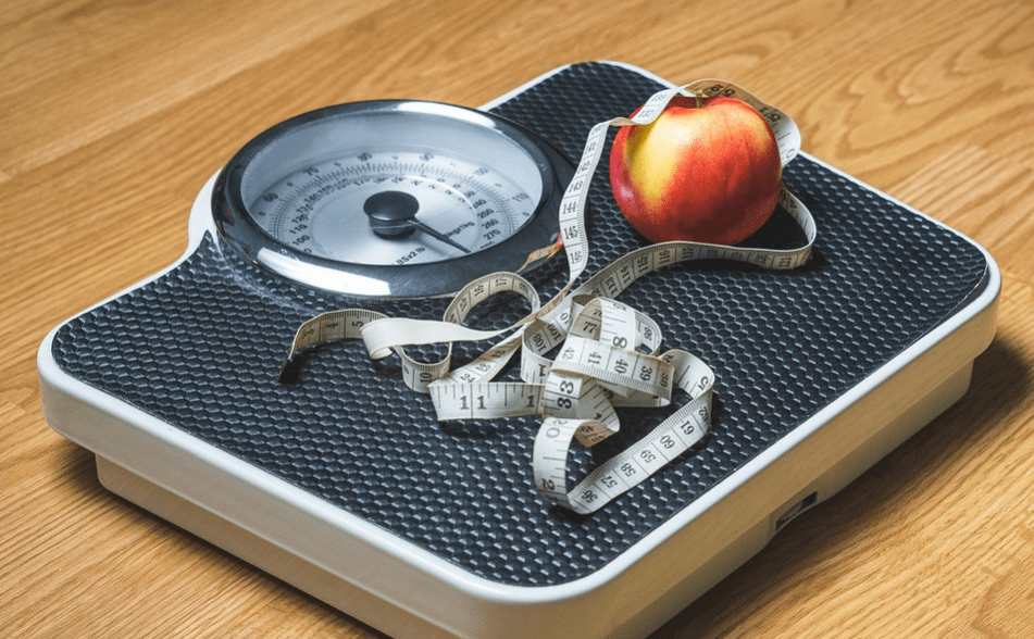 Weight scale and tape, weight loss resolution