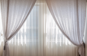 Cozy and delicate window curtains