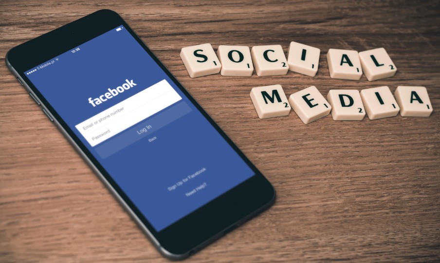 Social media - Facebook app on mobile