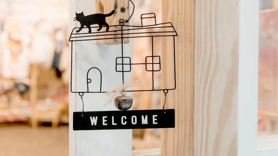 Welcome sign for a home