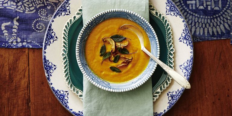 Pumpkin and sage soup