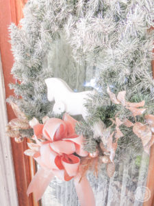 Flocked Christmas Wreath
