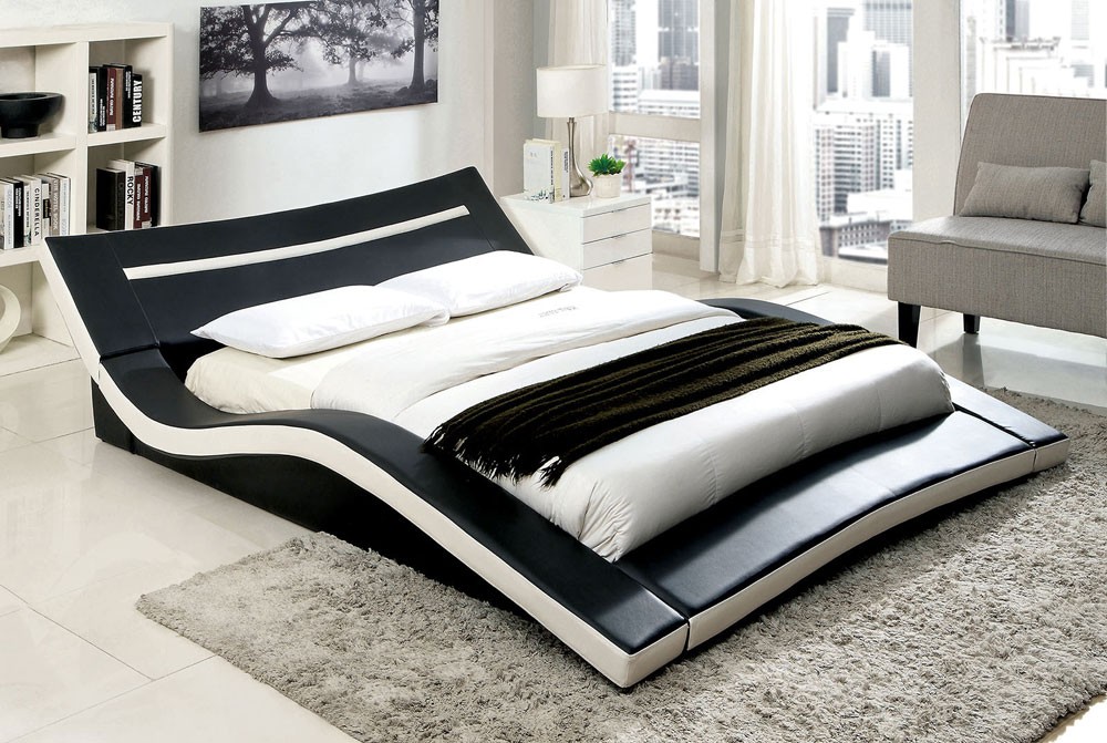 Modern low-platform bed