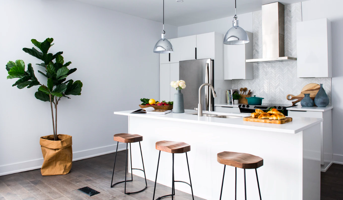 Open concept kitchen