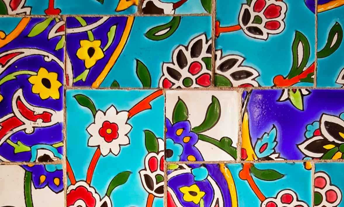 Colorful Persian tiles