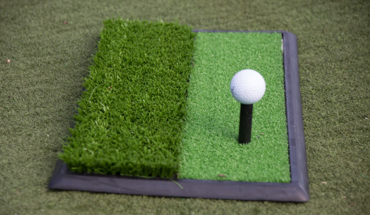 White golf ball on tee stand